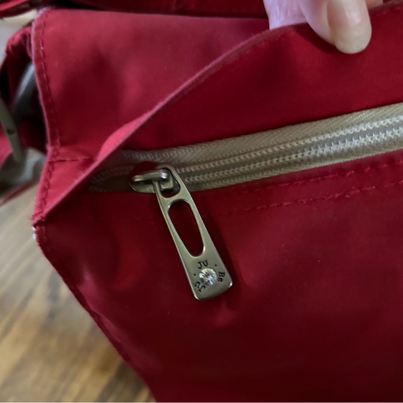 Brand new Ju-Ju-Be red diaper bag with clip on wallet and change pad - Picture 2 of 13